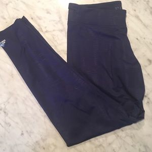Navy Adidas Climalite Running / Workout Leggings